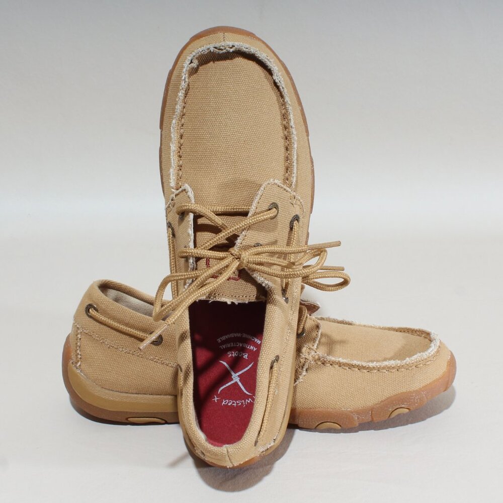 Womens Twisted X Shoes Size 8.5 Brown Bomber Driving Moccasins